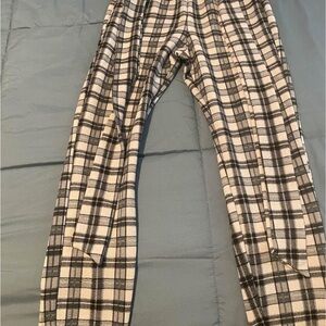 SHEIN Unity Belted Paperbag Waist Skinny Pants